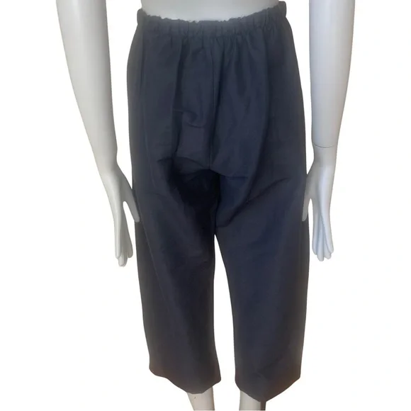 BRYN WALKER Wide Leg Pull On Dark Blue Capri Pants Size Small - Picture 10 of 16